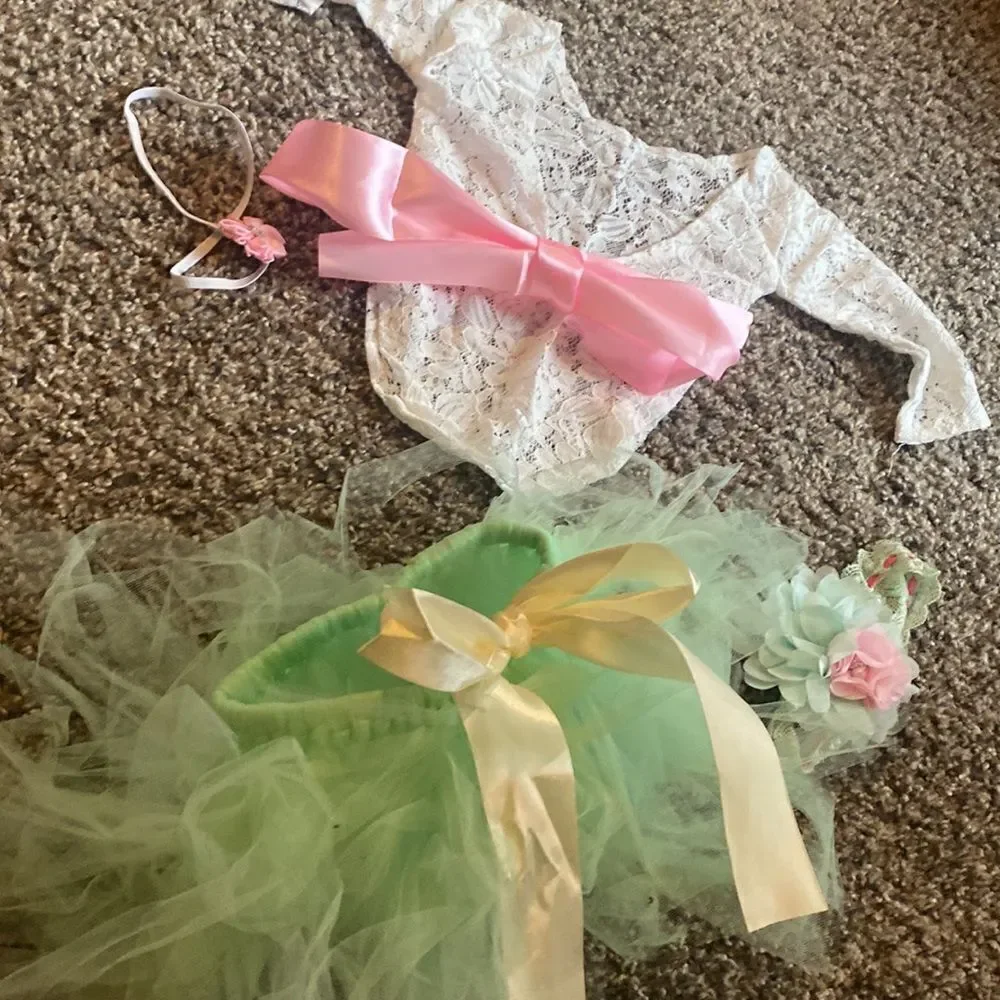 Adorable Baby Tutu Dance Costume Set newborn to 3 months